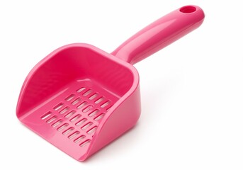 Pink Plastic Litter Scoop for Cat Waste Cleaning