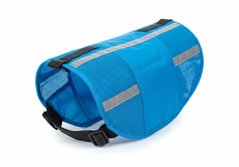 Blue Dog Cooling Vest for Summer Walks Isolated