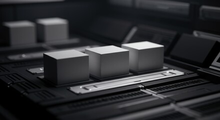 Close-up of three silver-colored audio mixing control knobs on a professional audio mixing console with a digital screen and various other controls in the background
