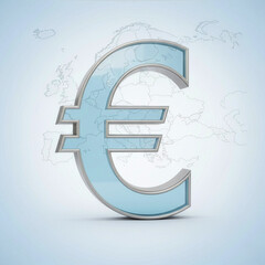 3d euro symbol