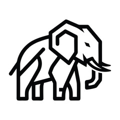 Elephant icon logo
