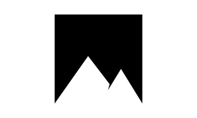 simple peak logo on white background	
