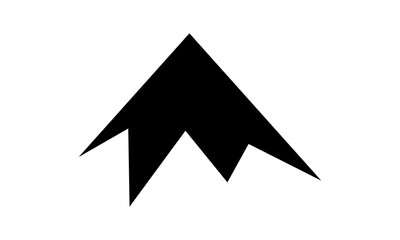 simple peak logo on white background	

