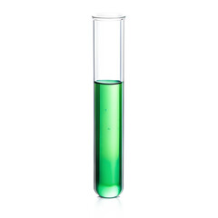 Single Test Tube With Liquid Isolated on Transparent Background