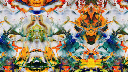 Abstract art background . Hand painting artwork on canvas .