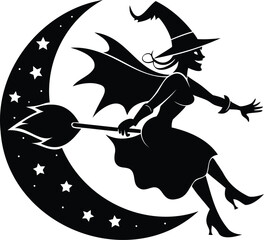 witch on a broom