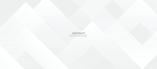 Fototapeta premium Abstract minimalist white background with circular element pattern