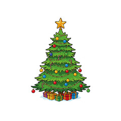 festive Christmas Tree