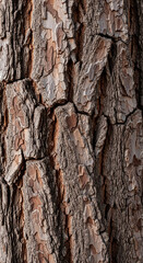 Obraz premium Discover the intricate, weathered texture of rough bark, offering a natural, organic backdrop for creative projects and designs