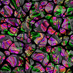 Modern dark fashion pattern seamless pattern with stylized bio structure for textile