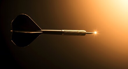 Dart Flying Through The Air on Target