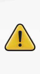 Important safety warning with bright yellow triangle and exclamation point, perfect for alerts, caution, and raising awareness of potential hazards