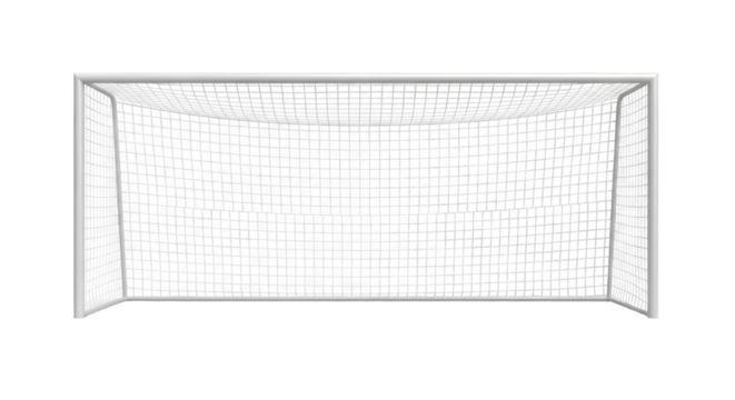 Soccer Goal Net With White Frame graphic