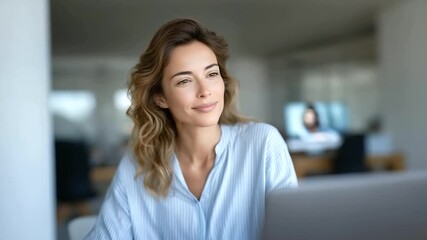 female executive presenting business growth strategy to team in sleek modern office, data-driven graphs and charts on display, focus on leadership and collaboration emale executive - Powered by Adobe