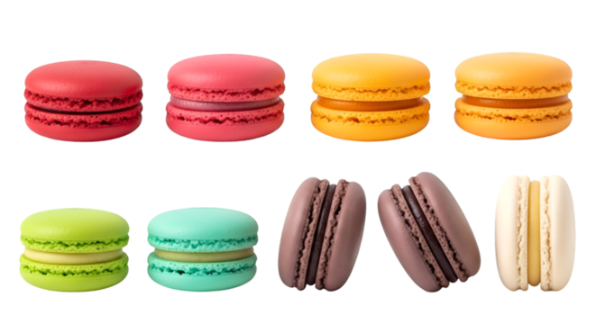Assortment of Colorful Macarons graphic (320