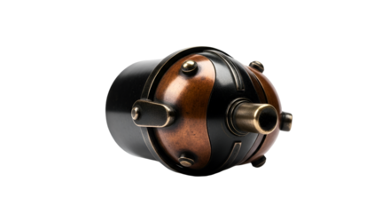 Steampunk Style Mechanical Device with Copper and Brass Accents