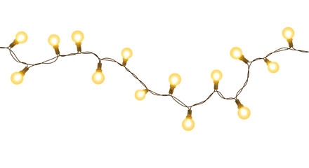 Festive string lights glowing warmly for holiday celebrations and decorative ambiance and party decorations