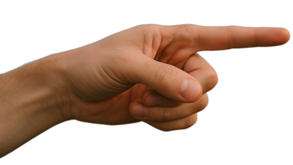 fist isolated on white background