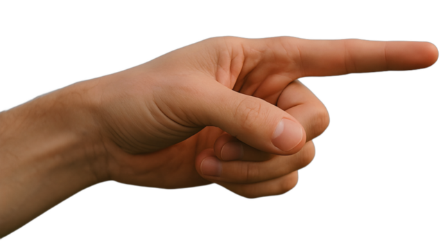 fist isolated on white background