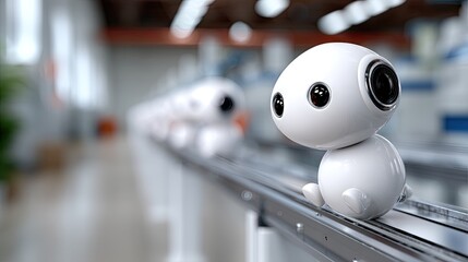 Advanced humanoid robots display cutting-edge technology in a modern research facility during a collaborative development session