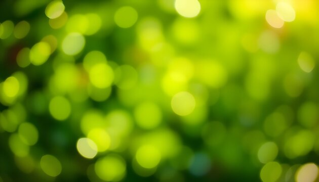 Abstract background of soft green bokeh lights, suggesting nature and tranquility.