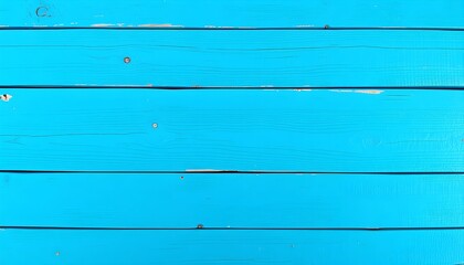 Close-up of vibrant blue painted wooden planks with visible texture and minor imperfections, forming a horizontal background.