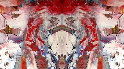 Fototapeta premium Abstract art background . Hand painting artwork on canvas .