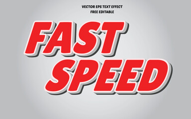 Fast Speed Text Effect Style