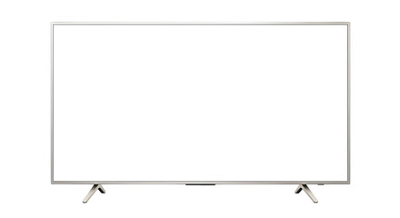 Naklejka premium Modern Flat Screen Television with White Screen display