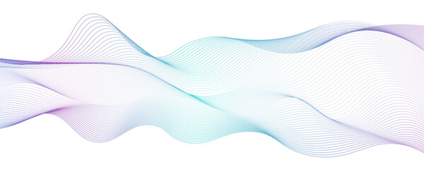 Abstract dynamic multicolor lines, waves. technology line stripe isolated science digital flowing black line. gradient colorful flowing wave design element. wavy lines gradient background.
