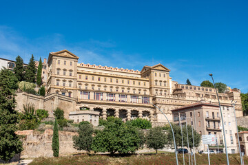 Magnificent Neoclassical and Baroque Sant Ignasi Sanctuary Manresa Barcelona Spain 18th Century Jesuit Monument on Cliff
