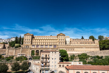 Magnificent Neoclassical and Baroque Sant Ignasi Sanctuary Manresa Barcelona Spain 18th Century Jesuit Monument on Cliff