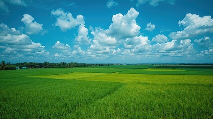 Fototapeta premium Green Field Horizon