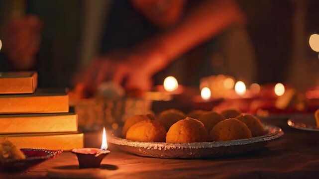 Diwali Celebration: A Festive Feast of Lights and Sweets.