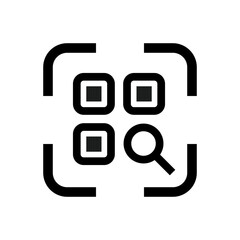 QR code, barcode icon