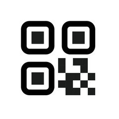 QR code, barcode icon