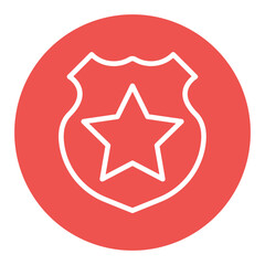 Police Badge Vector Icons