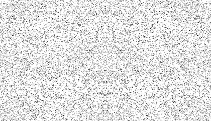 Grunge wavy sand grain background. Stippling curved gradient wave texture. Gritty noise dotwork wallpaper. Black dots, speckles, particles or granules.