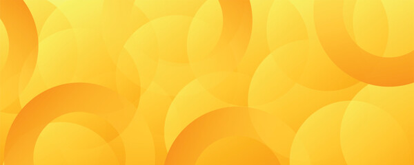 yellow geometric background with circular pattern composition