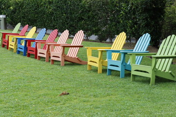 colorful adirondacks