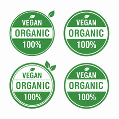 set of organic labels