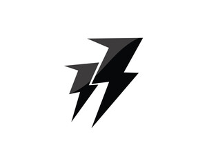electric Vector lightning icon logo and symbols