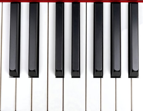 Piano keys close-up