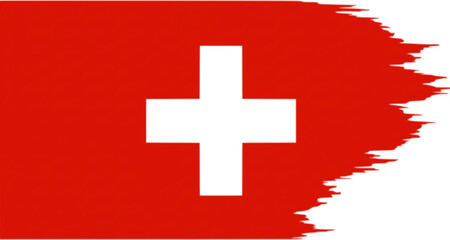 Obraz premium vector flag of switzerland. swiss official national flag 