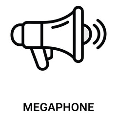 Vector illustration of a megaphone