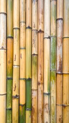 Vertical bamboo wall