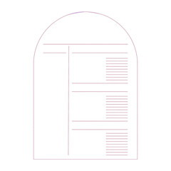 Red Template with Golden Ratio Spiral and Horizontal Lines Keywords: red, template, golden ratio, spiral isolated on a transparent background