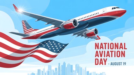 National Aviation Day August 19 celebrates aviation history, airplanes, airports, aerospace industry, pilots, flight technology, and the remarkable contributions of innovators who shaped the skies.