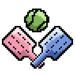 Padel sport pixel art design 