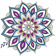mandala on white background 